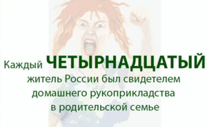 Цифра дня: каждый четырнадцатый россиянин сталкивался с рукоприкладством в семье